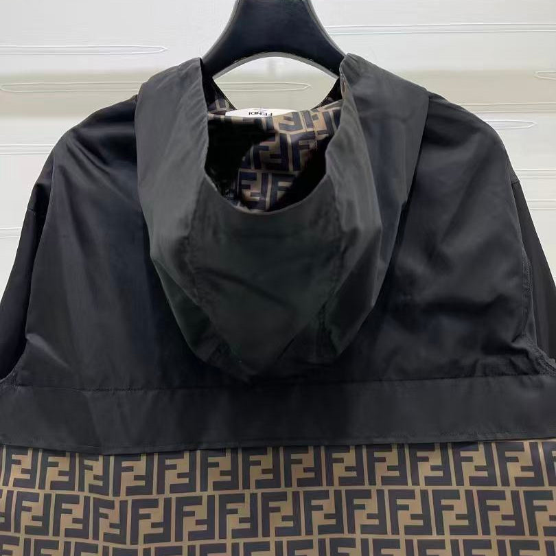 Zucca Print Windbreaker Jacket