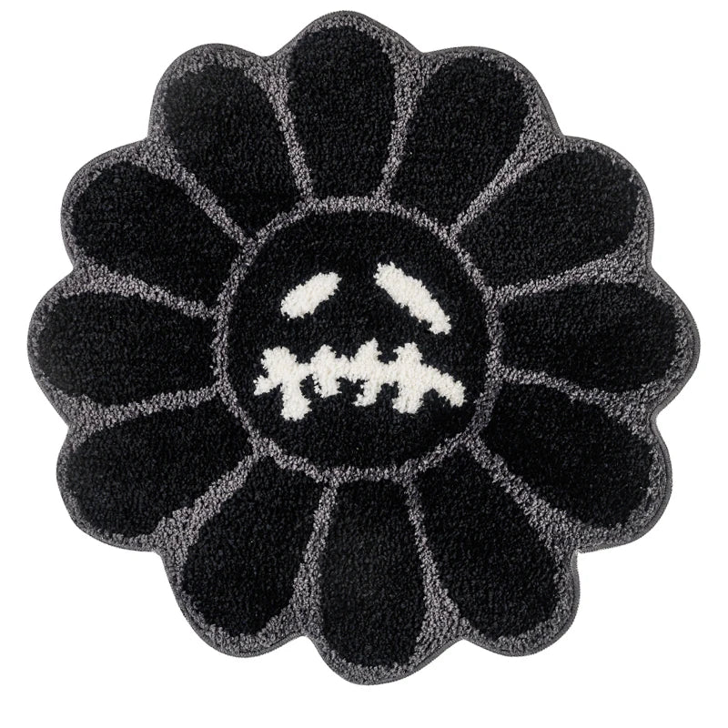 Hypebeast Sunflower Rug Black