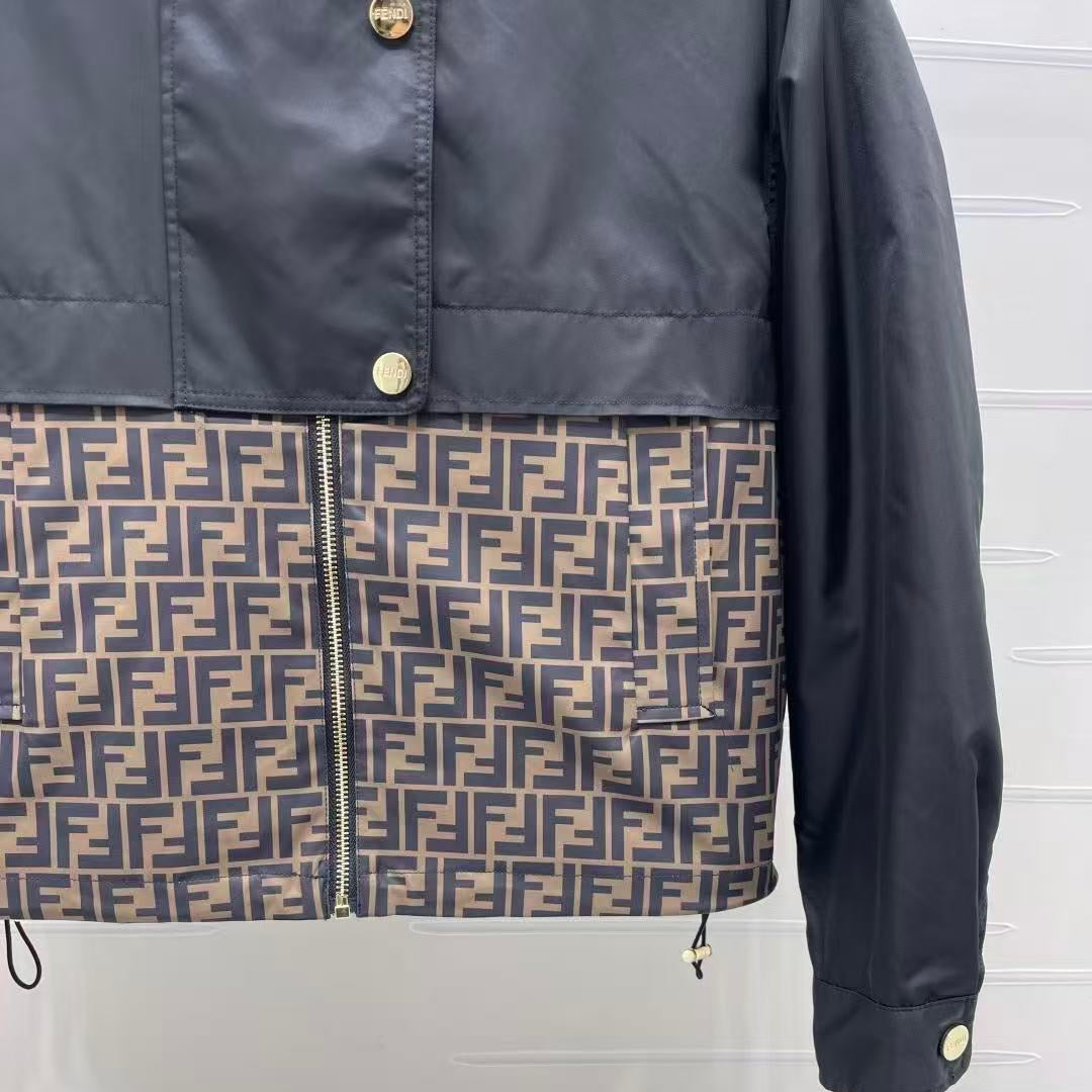 Zucca Print Windbreaker Jacket