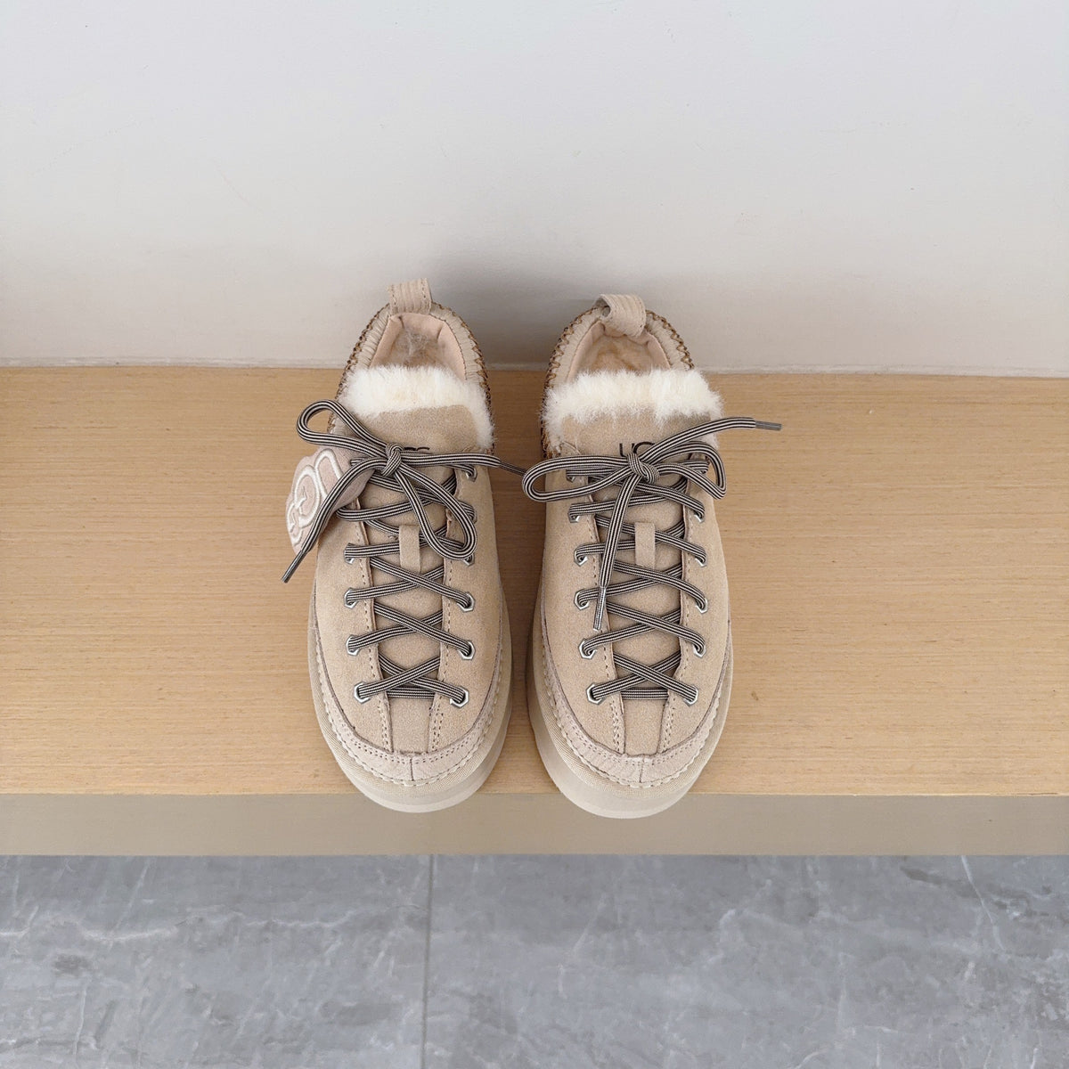 Heritage Lace Up Platform Slipper