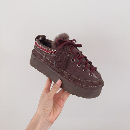 Heritage Lace Up Platform Slipper