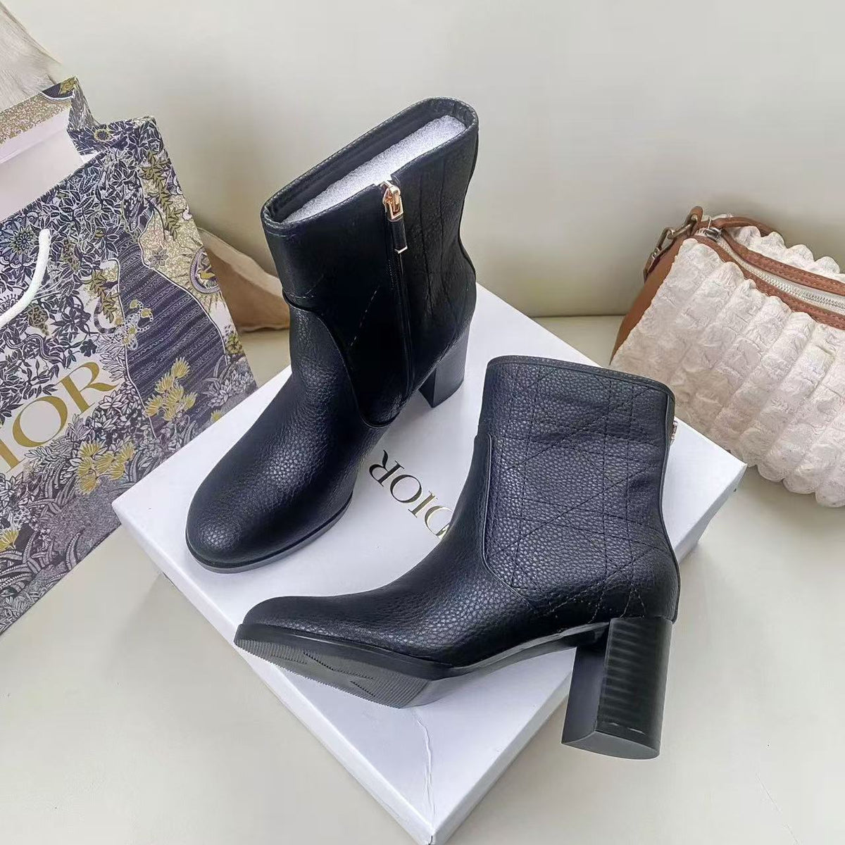 Cannage Quilted Boots