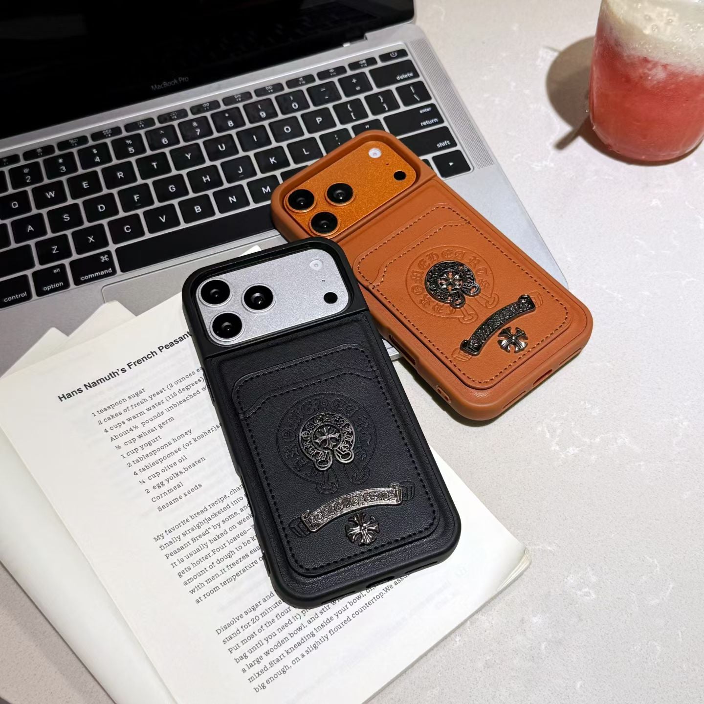 Streetwear CH Design iPhone Case with Card Holder