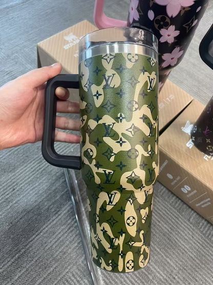 Luxury 40oz Stainless Steel Tumblers with Handle