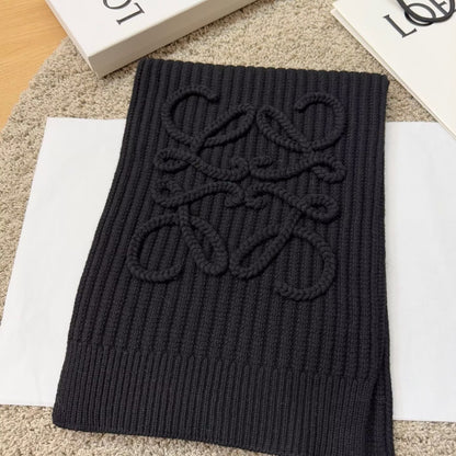 Designer Textured Knit Scarf
