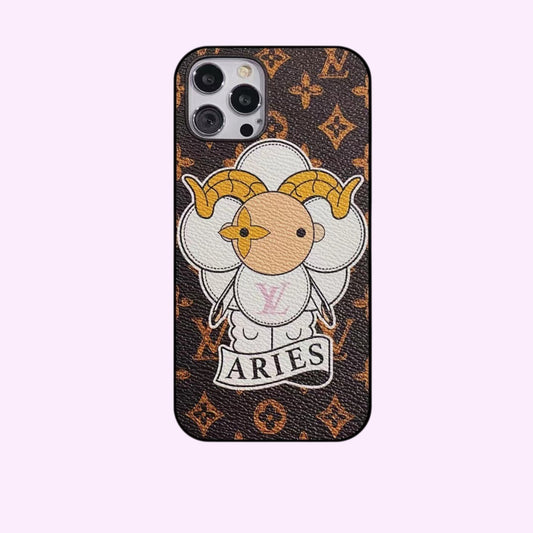 Aries Love Painted iPhone Case