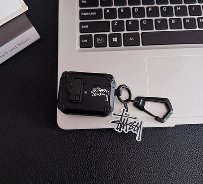 Logo Design  Rugged AirPods Case with Carabiner Clip