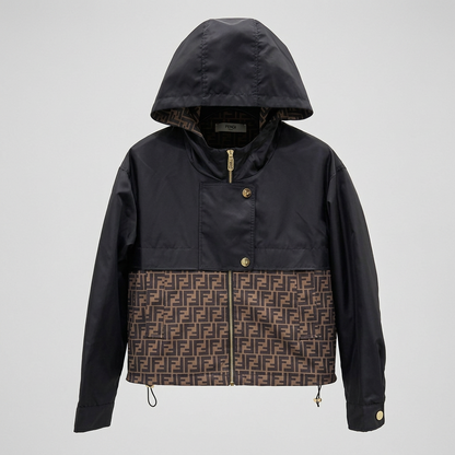 Zucca Print Windbreaker Jacket