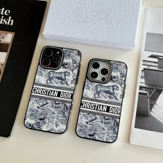 Jungle Print iPhone Case with Sparkle Surround