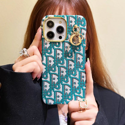 Jacquard Woven iPhone Case with Charm