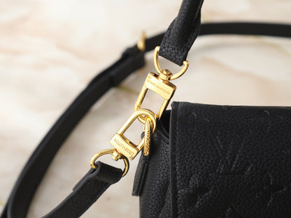 Monogram Soft Black Leather Bag