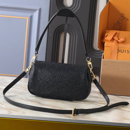 Monogram Soft Black Leather Bag