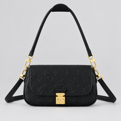 Monogram Soft Black Leather Bag