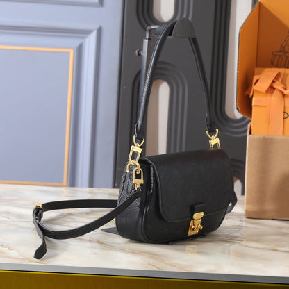 Monogram Soft Black Leather Bag
