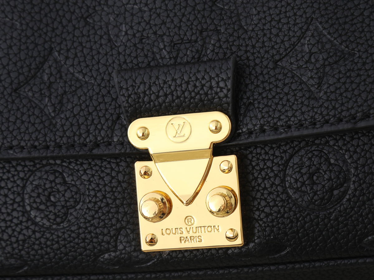 Monogram Soft Black Leather Bag