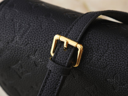 Monogram Soft Black Leather Bag