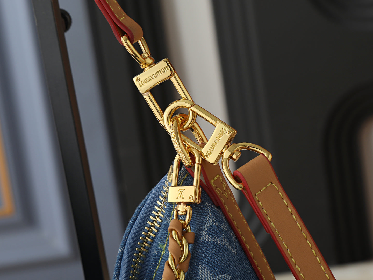 Multipass Denim Shoulder Bag