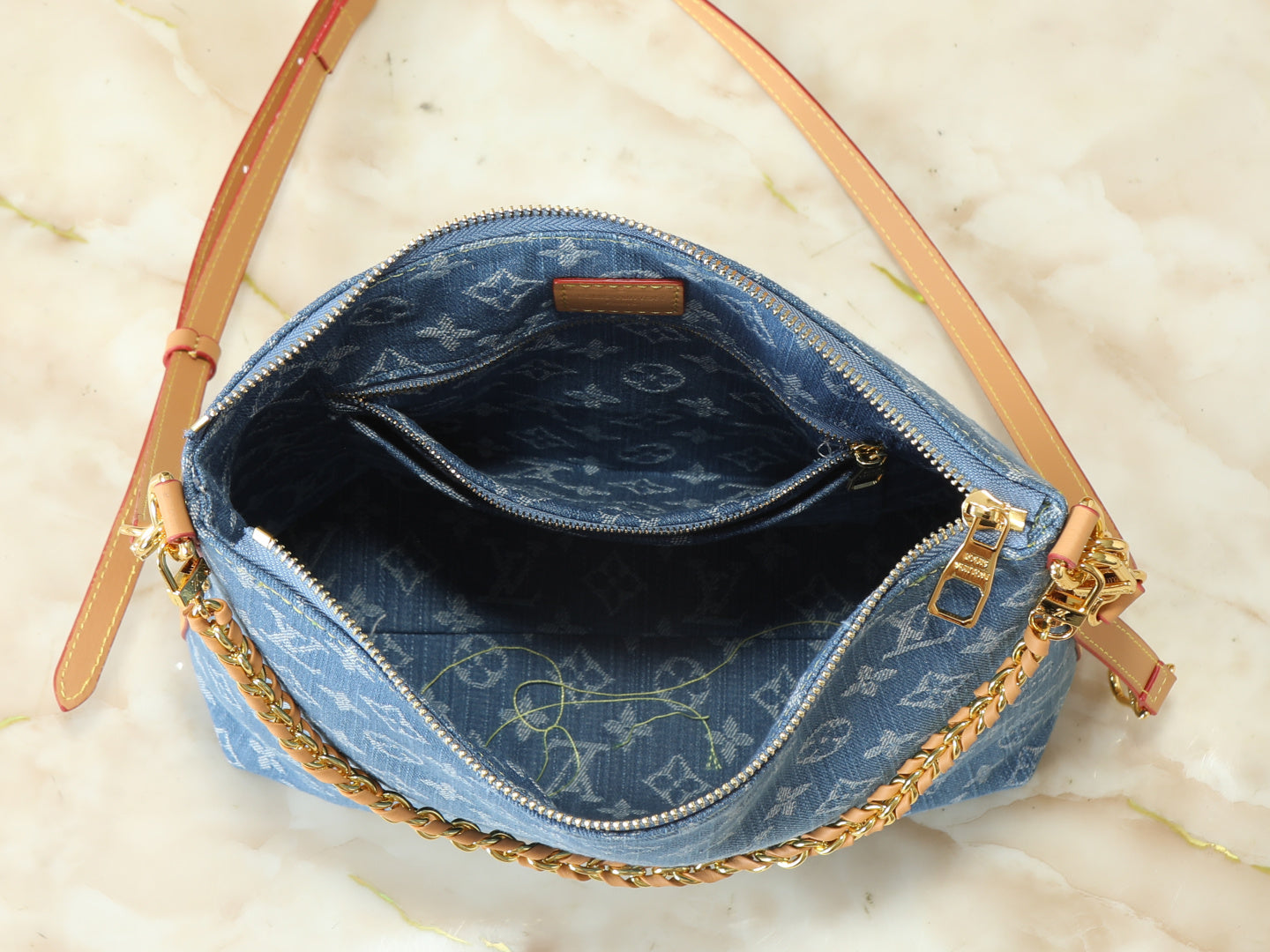 Multipass Denim Shoulder Bag