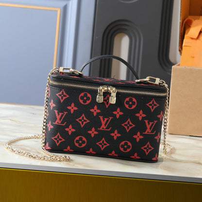 Rouge Monogram Vanity Bag