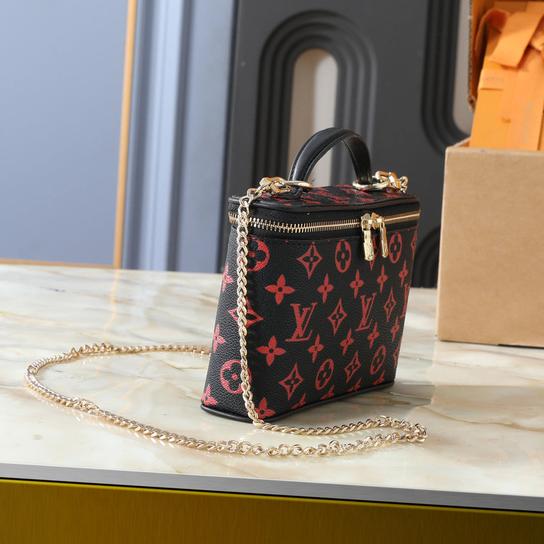 Rouge Monogram Vanity Bag
