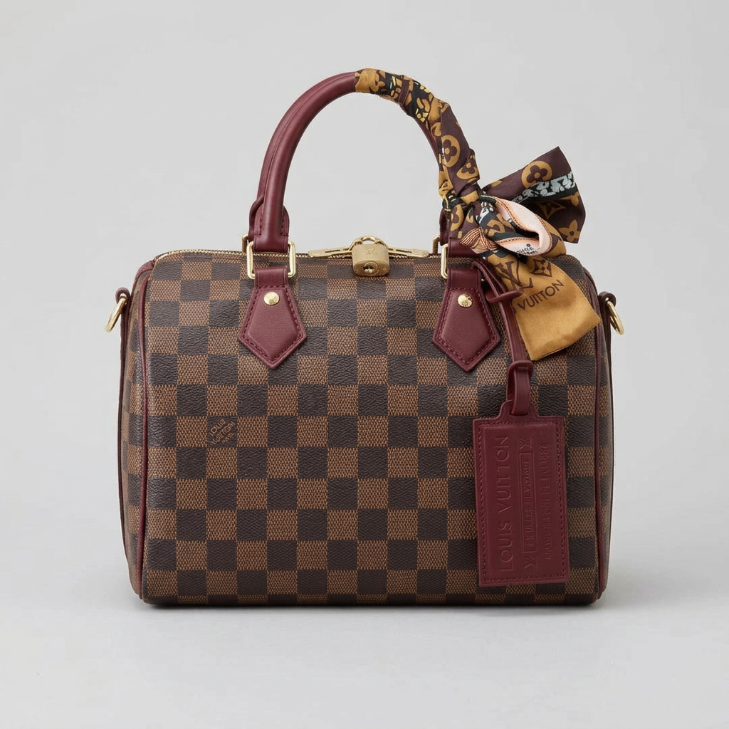 Speedy 25 Damier Rouge