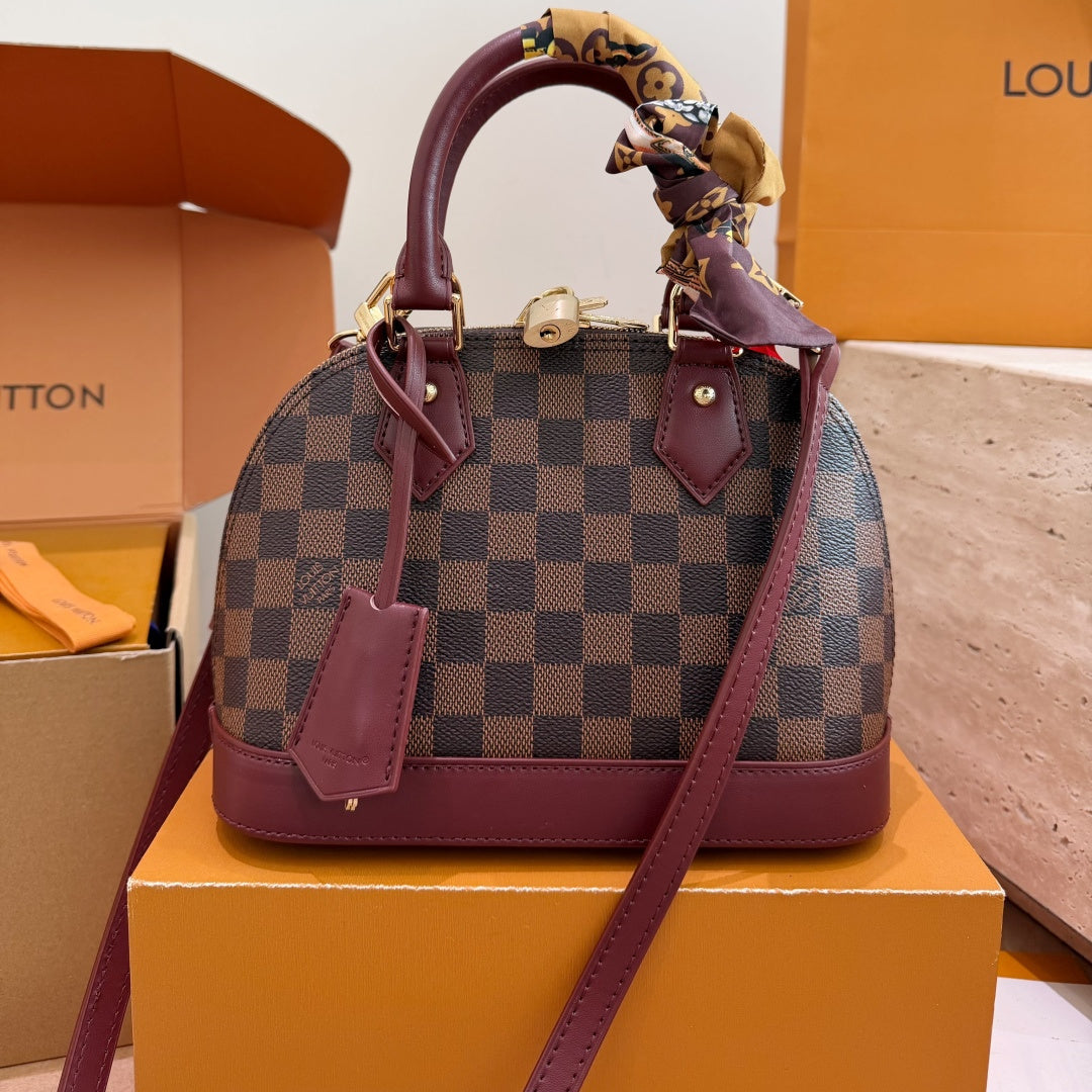 Damier Alma BB with Scarf