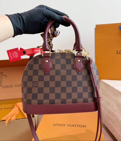 Damier Alma BB with Scarf