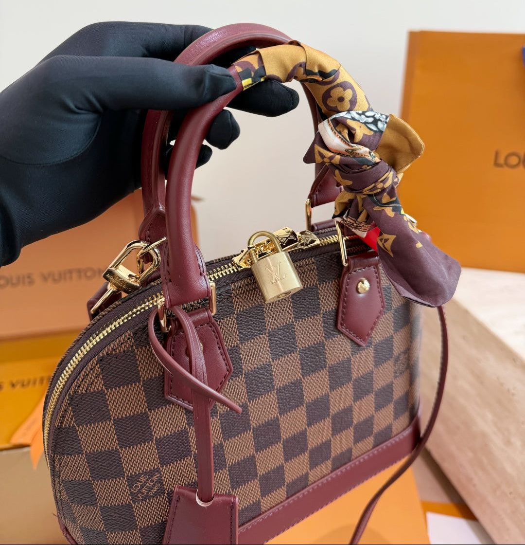 Damier Alma BB with Scarf
