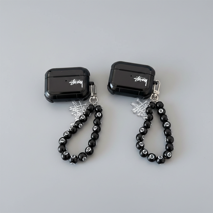 Streetwear Skateboard Eightball Charm AirPod Case