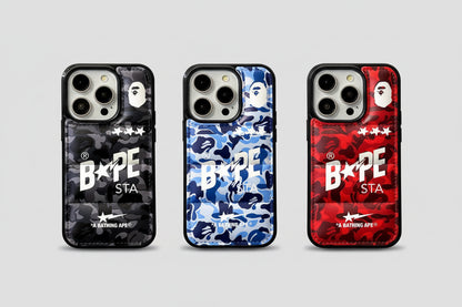 Camo Design Ape Style Down Filled Puffer iPhone case