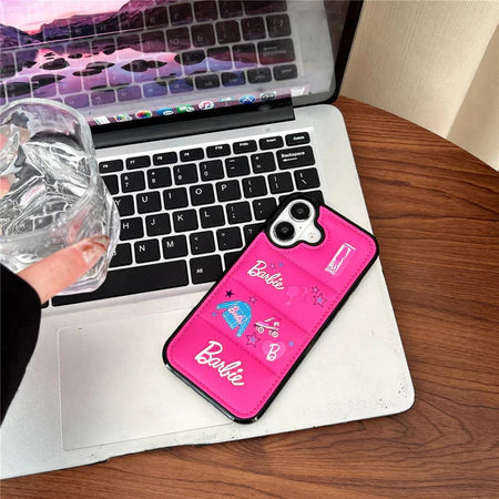 Pink Barbie Puffer iPhone Case