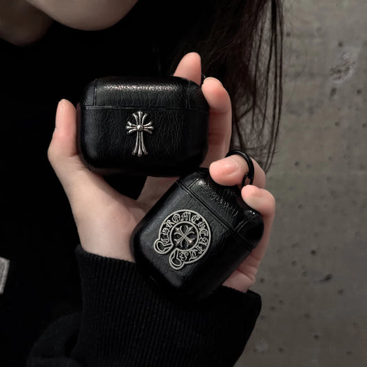 Smooth Leather look Cross  AirPod Case
