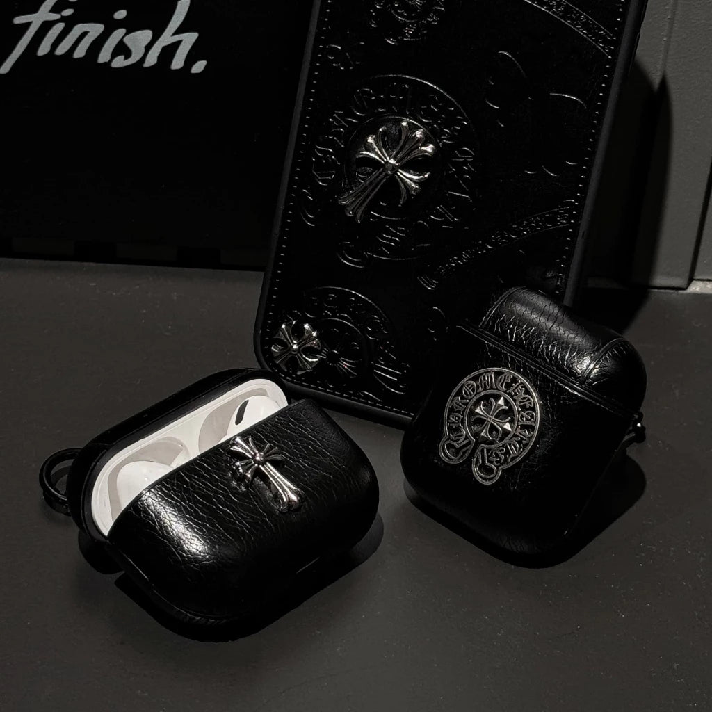 Smooth Leather look Cross  AirPod Case