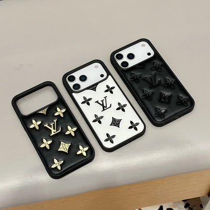 Luxe Quilted Monogram iPhone Case
