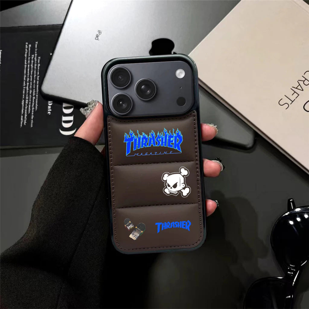 Flame Street Skate Puffer Case – iPhone 12–17