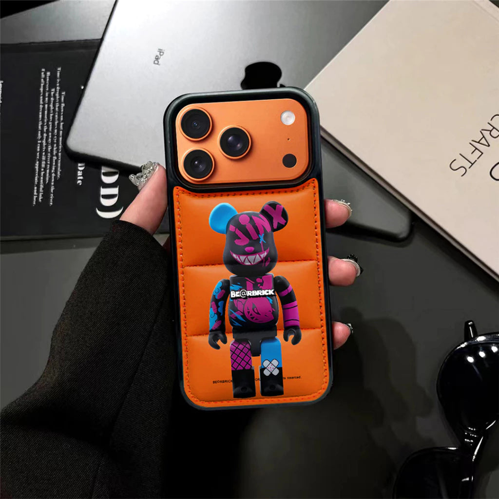 BearBrick Design Puffer Case – iPhone 11 –17