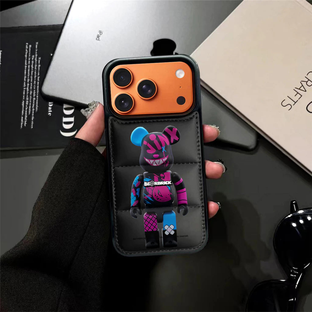 BearBrick Design Puffer Case – iPhone 11 –17