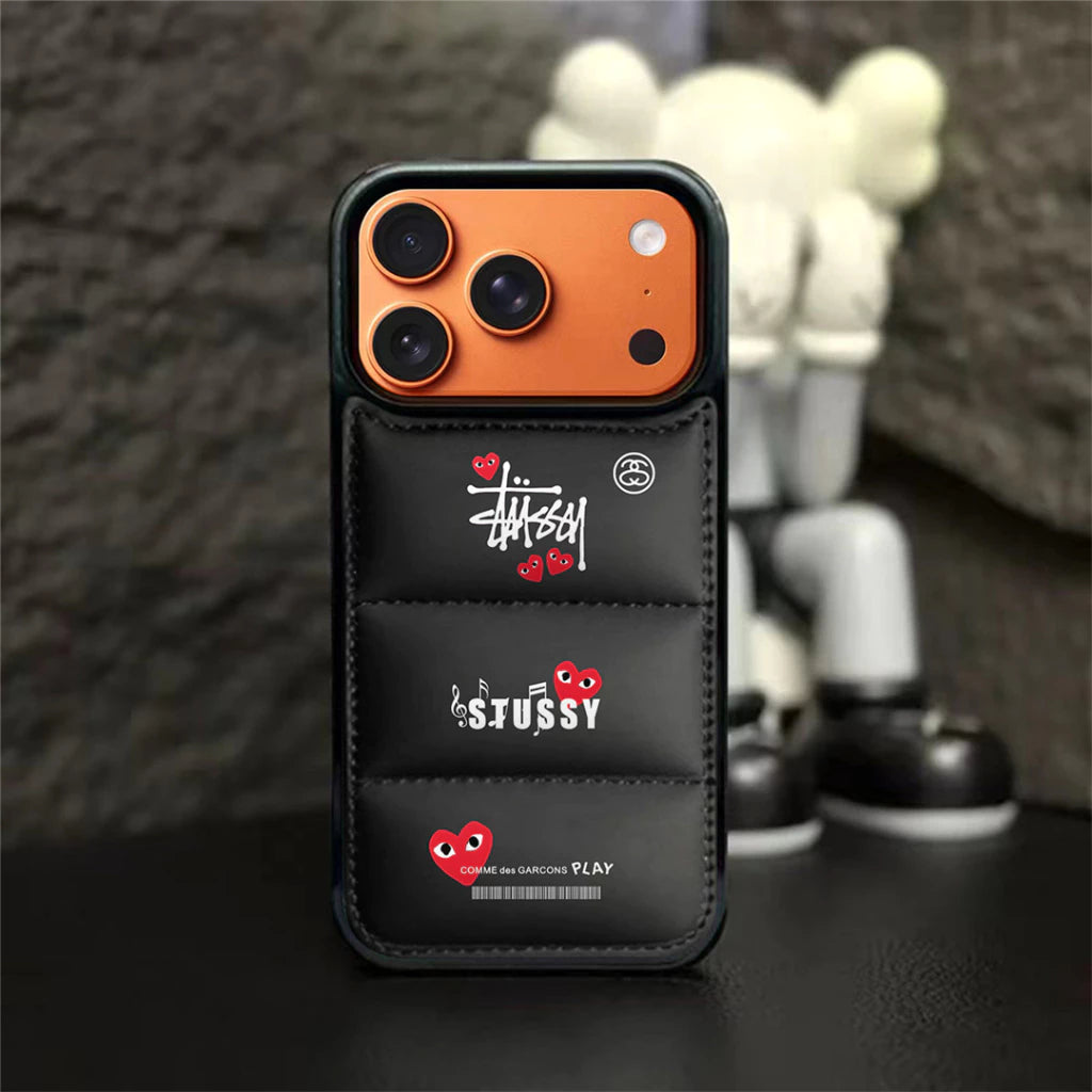 Puffer Streetwear Heart Case– iPhone 11 –17