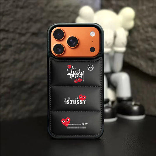 Puffer Streetwear Heart Case– iPhone 11 –17