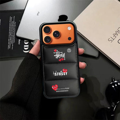 Puffer Streetwear Heart Case– iPhone 11 –17