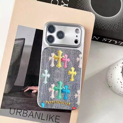 Chrome Crosses MagSafe iPhone Case