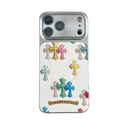 Chrome Crosses MagSafe iPhone Case