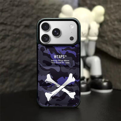 Camo Crossbones Puffer iPhone Case– iPhone 11 –17