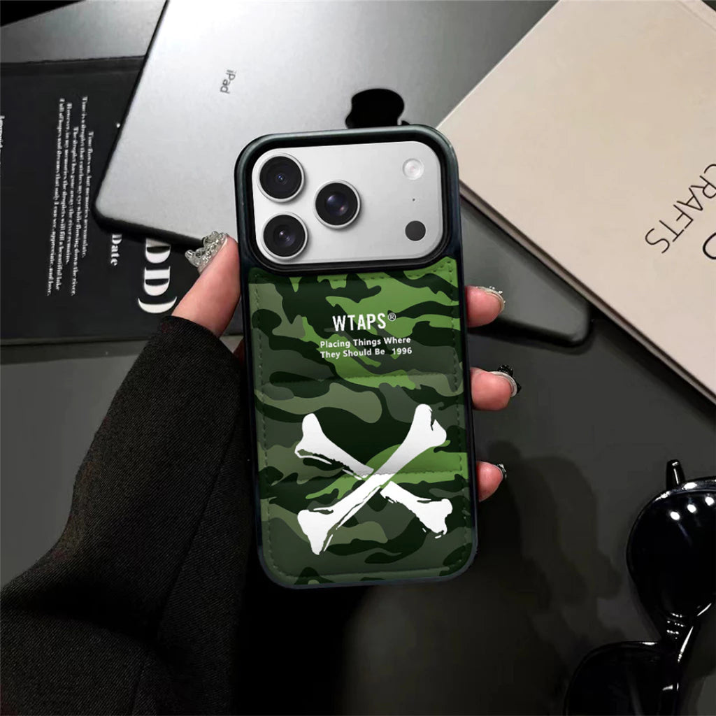 Camo Crossbones Puffer iPhone Case– iPhone 11 –17