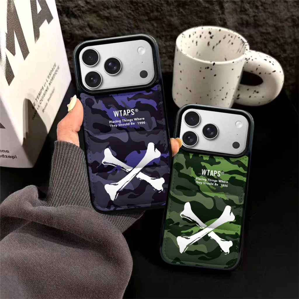 Camo Crossbones Puffer iPhone Case– iPhone 11 –17