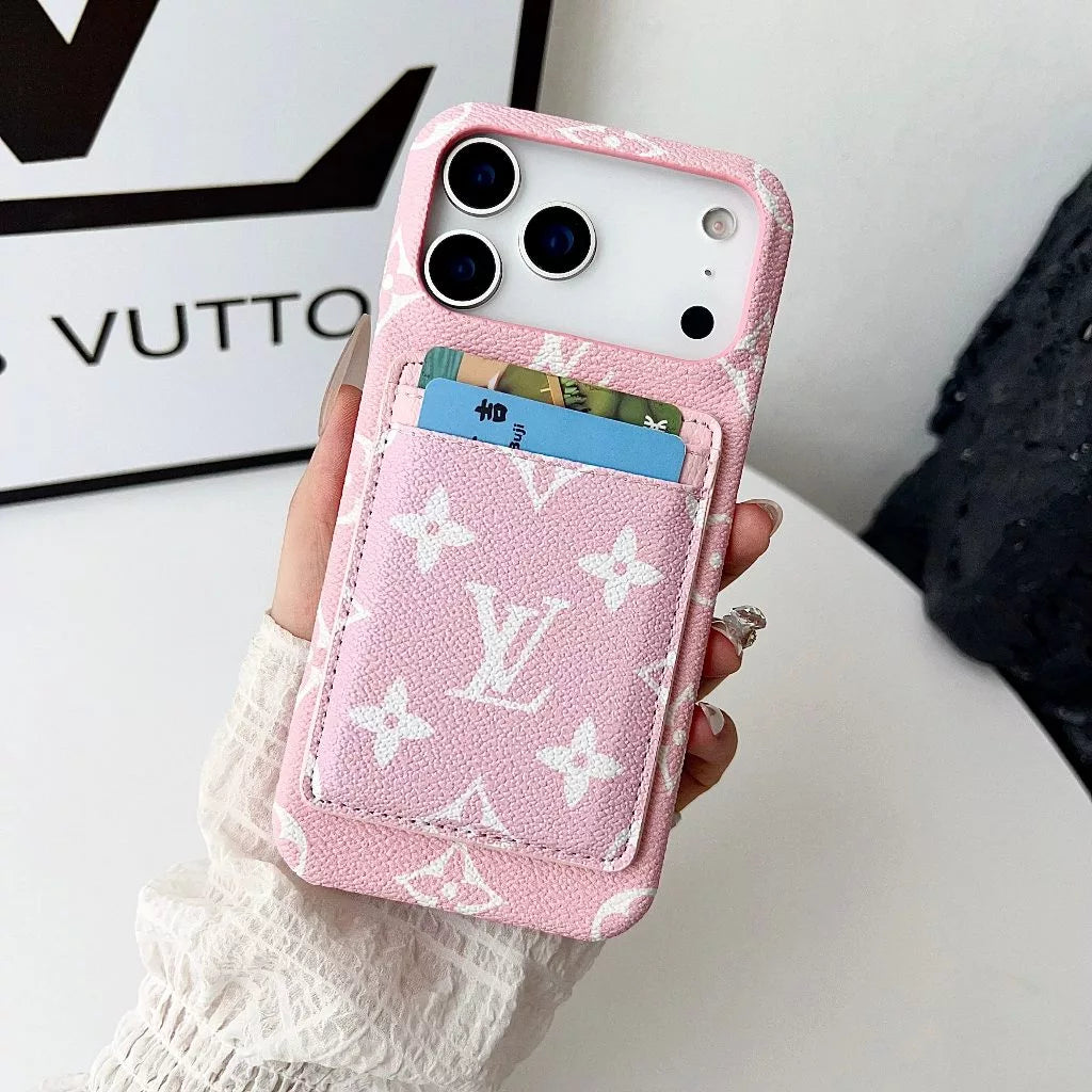 Luxe Pattern MagSafe Case with Detachable Card holder