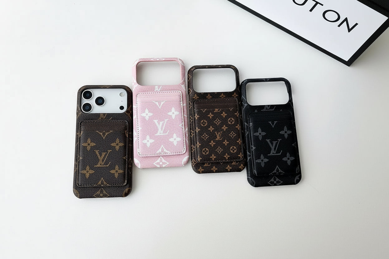 Luxe Pattern MagSafe Case with Detachable Card holder