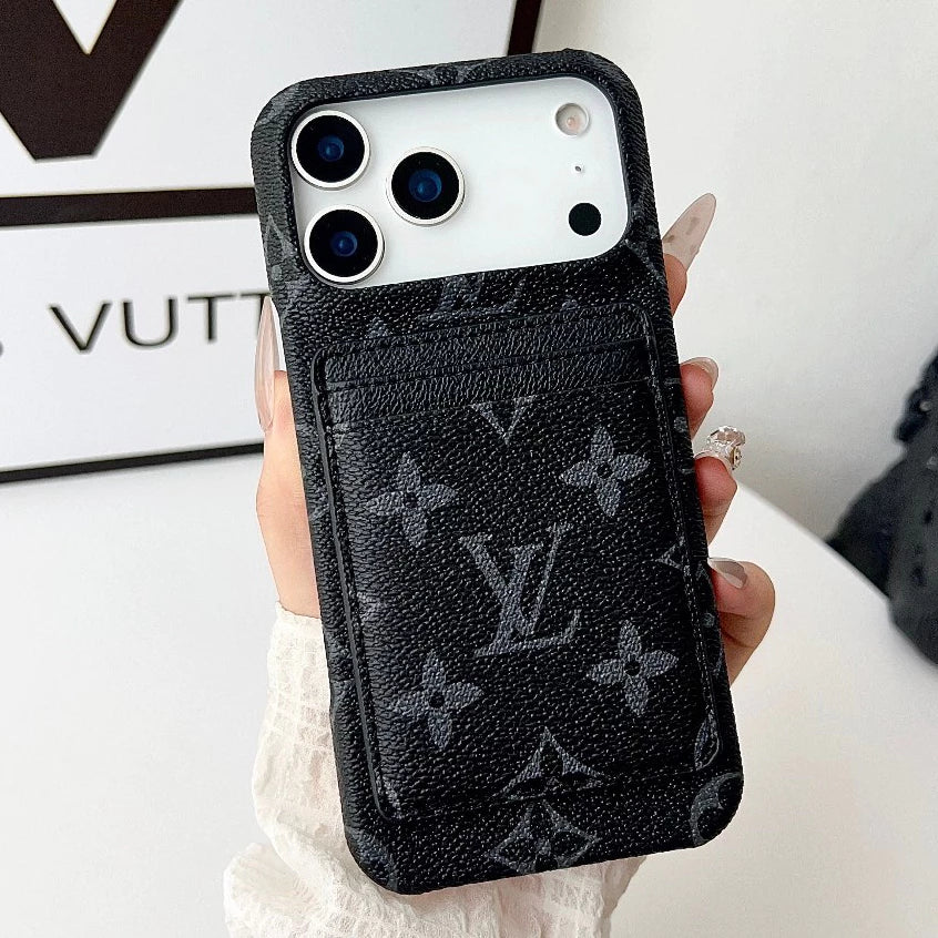 Luxe Pattern MagSafe Case with Detachable Card holder