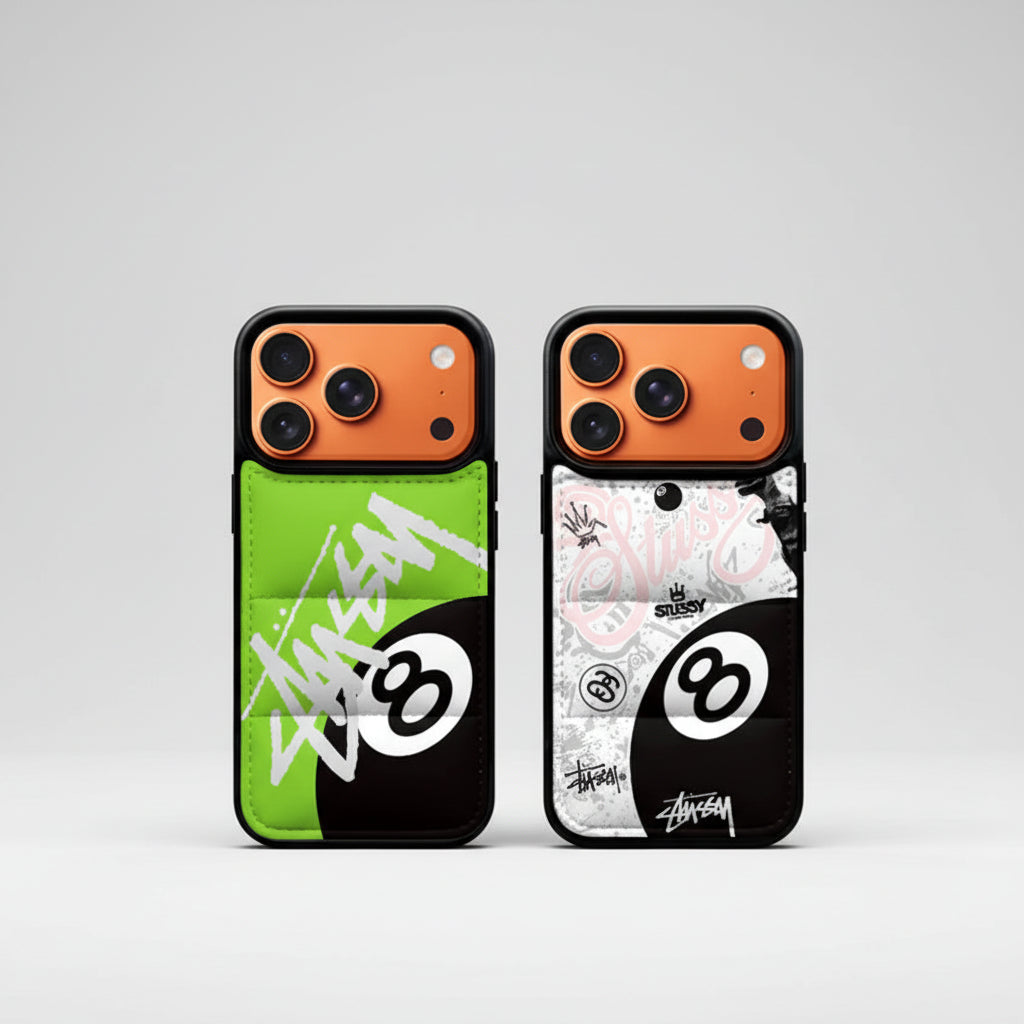 Eightball White or Green Puffer case