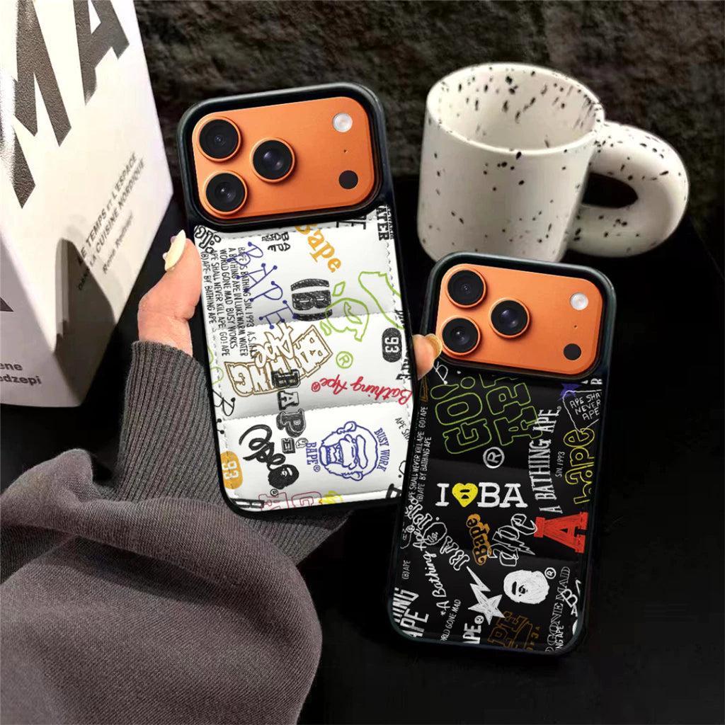 Ape Graffiti Streetwear Puffer iPhone Case